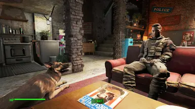 Relaxing with Dogmeat