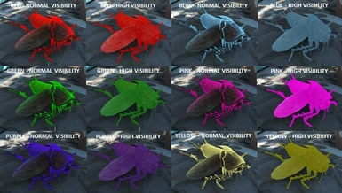 Available colors in mod