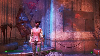 Excited to be at Nuka World with Teddy Bear Hat