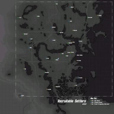 Recruitable Settlers Map