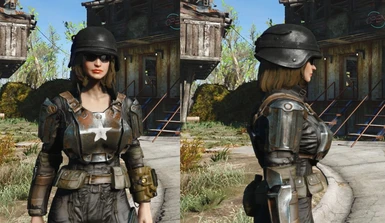 Black Army Helmet - Female