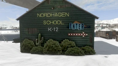 Built a little schoolhouse with  your green cabin!