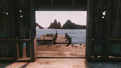 View of the Island from the Salem Pier Shack