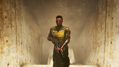 JamesAutumn with his new Bullpup Rifle
