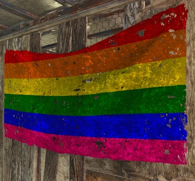 fallout 4 gay pride rainbow puddles