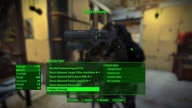Ripley Revolver In game