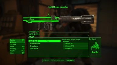 Lightweight Missile Launcher modification