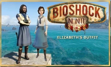 GTA 5 Bioshock Infinite Elizabeth + BaS Mod 