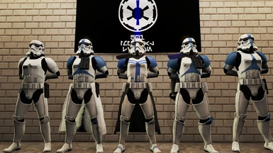 My small squad from the 501st Imperial Legion