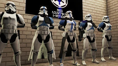 My small squad from the 501st Imperial Legion