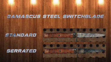 Damascus Steel Switchblade