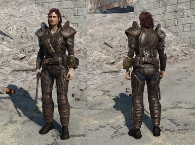 Shadowed Leather Armor re texture