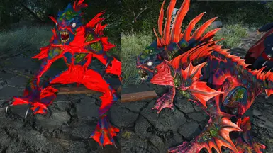 Mirelurk king before and after