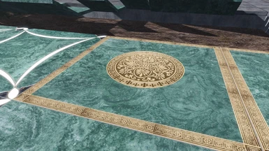 Future WIP Decorative floor with Gold Accent