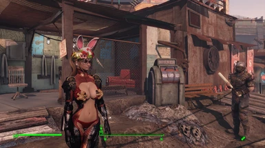 Adorable sexy and lovely bunny nurse just arrived in Diamond city