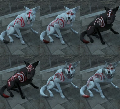 Okami skin options Use at armor bench to get alt designs