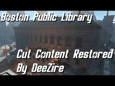 Boston Public Library Bpl Compressed Data Cut Content At Fallout 4 Nexus Mods And Community