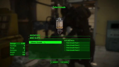 Pulse Grenade unchanged