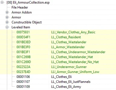 Eli's Armour Collection Remade Leveled List Integration