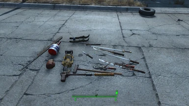 weapon pile
