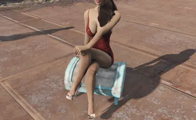 Sitting on chair