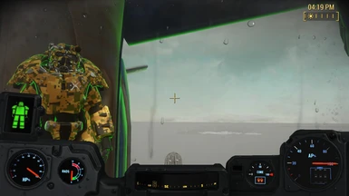 During flight, Companions in Power-Armor stand at the Door. 