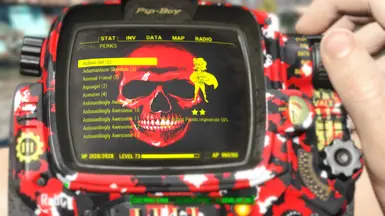 Pip Boy Red Skull  2 