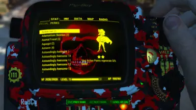 Pip Boy Red Skull  1 