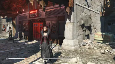 Red and Black Feathered Dress