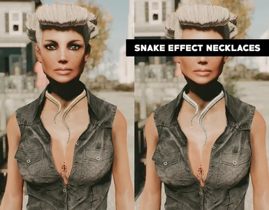 Snake Effect Necklaces