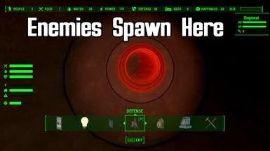 Enemy spawn location