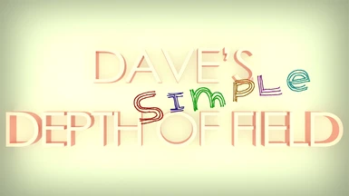 Dave's Simple Depth of Field