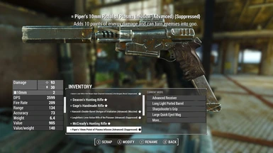 Piper weapon customized