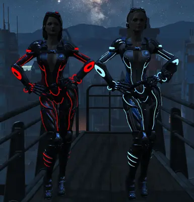 Both armors side by side