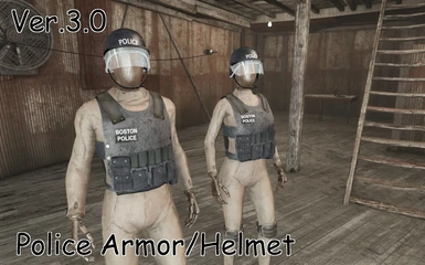 Police Armor and Helmet
