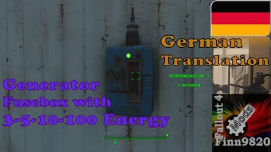 Generator - Fusebox with 3-5-10 and 100 energy - German Translation