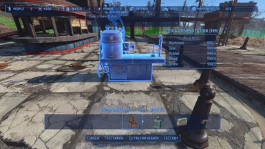 The Cook and Chems Station is where you craft drugs chems food beverages and industrial products