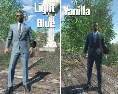 Light Blue vs Vanilla Suit