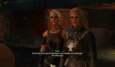Sarah and Valkyrie on Prydwen