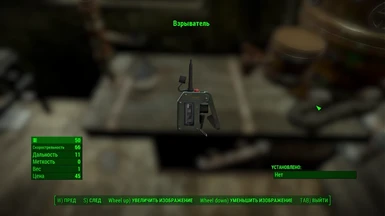 Example of translate in pip-boy menu the description of C-4 explosives 4