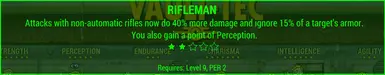 Rank 2 of every perk gives a point to its governing SPECIAL stat