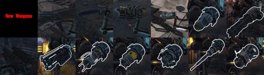 New weapons meshes