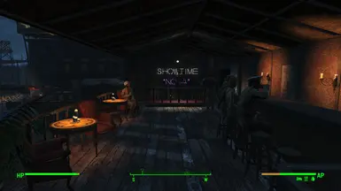 Bar at night