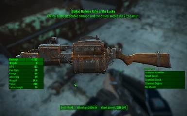 Legendary Railway Rifle found before the end of the game