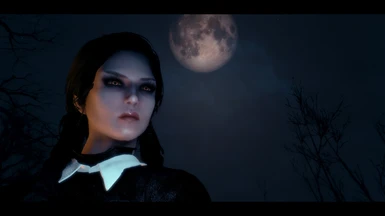 Wednesday Addams loves the light of the moon