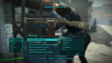 Combat Shotgun w/ Large Mag - Army Paint - not affected