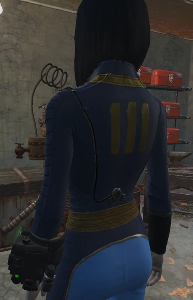Navy   Vault Tec Blue without pattern  Female  BACK