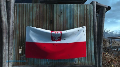 Flag of Poland with Eagle