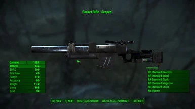Rocket Rifle in Game