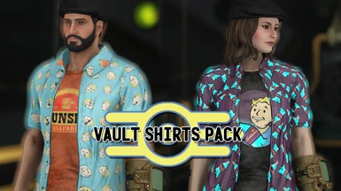 Vault Shirts Pack v2.5 (Vanilla - EVB - CBBE - Bodyslide)